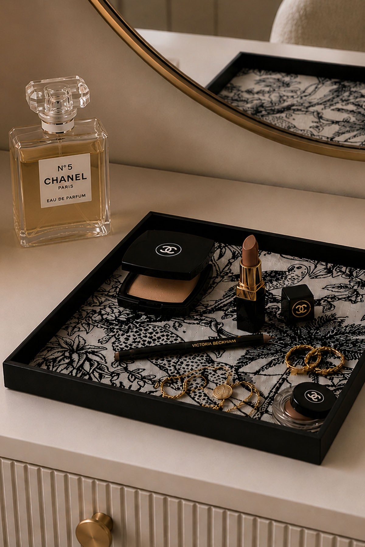 Toile De Jouy Square Tray