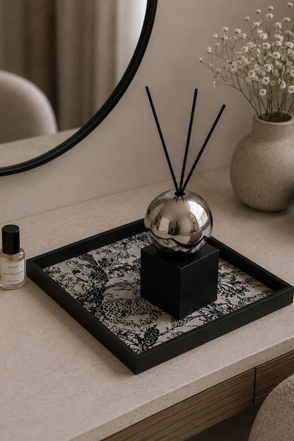 Toile De Jouy Square Tray